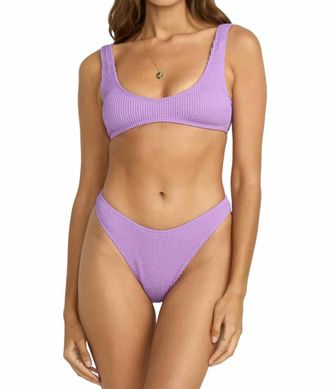 Billabong Summer High Skimpy Hike Bikini Bottom In Paradise Purple