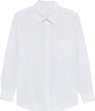 Dunst Striped-pattern Chest-pocket Shirt