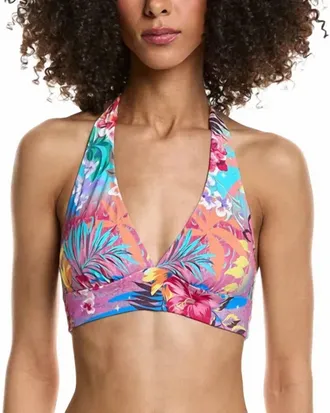 Johnny Was Halter Bikini Top In Zeru