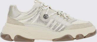 Pinko Sneakers low top in pelle e suede con logo metallico Love Birds