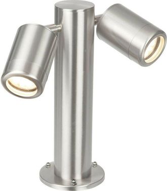 Loops IP65 Twin Outdoor Lamp Post Bollard Light Adjustable GU10 Marine Grade Steel
