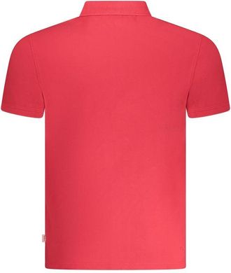 Pepe Jeans London Mens Polo Shirt Short Sleeves Red - Light Pink Cotton - Size X-Large