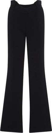 Jean Paul Gaultier Pantaloni sartoriali a vita ondulata - - Trousers - Donna - Nero - XS