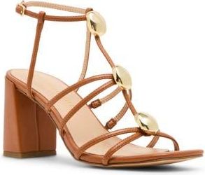Madden Girl Laylaa Faux Leather Strappy Sandal in Light Tan Paris at Nordstrom Rack, Size 7.5