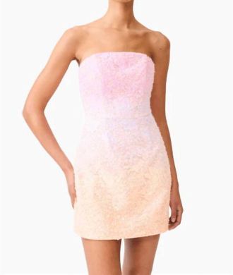 Elliatt Lumira Strapless Mini Dress In Pink Ombre