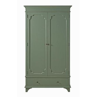 Maisons du monde Armario verde caqui con 2 puertas y 1 caj&oacute;n 104