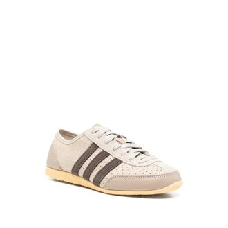 adidas Calf Suede Three-Stripe Sneaker - Brown