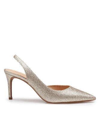 Michael Kors Glitter Metallic Mesh Slingback Pumps