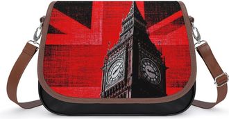 Generic Big Ben English Flag Fashion Womens Crossbody Bags Novelty Handbag Shoulder Bag Purse