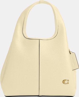 Coach Womens Lana Shoulder Bag 23 - Beige Leather - One Size