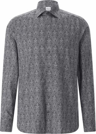 Stenstr&ouml;ms Casual Shirts - Heren - Casual Overhemden - Grijs - M - Katoen - Overhemden