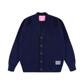 Howlin Cardigan Shaggy Bear - - Knitwear - Uomo - Blu - S