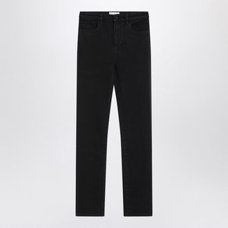 Frame Denim Black Straight Leg Jeans The Pencil