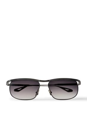 Jacques Marie Mage Melville Rectangular-Frame Beta Titanium Sunglasses