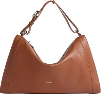 Coccinelle Elinor Schoudertas - Dames - Schoudertassen - Bruin - ONE Size - Leer - Tassen