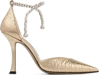 Jimmy Choo London Goud GZB Stijlvolle Sneakers - Dames - Pumps - Geel - 41 EU - Schoenen