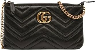 Gucci Pre-owned Quilted Wallet on Chain - - Pre-owned - Donna - Nero - ONE SIZE