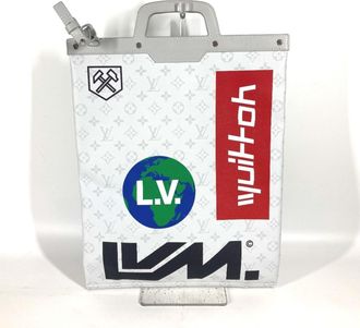 Louis Vuitton White Monogram Handbag Shoulder Bag Tote Bag (Pre-Owned)