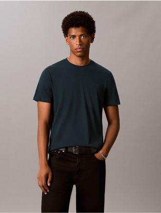 Calvin Klein Mens Liquid Touch Crewneck T-Shirt - Open Blue - 2XL