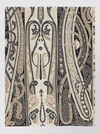 Etro wool silk paisley-print scarf