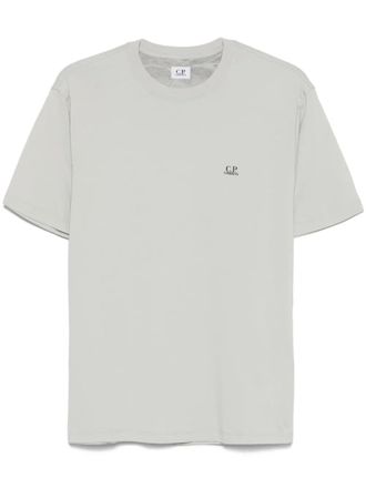 Tシャツ・カットソー C.P. COMPANY Men T-shirt Grey 18CMTS029A005100W M94 C.P. Company Short Sleeve Small Logo T-Shirt Grey at