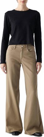 Amo Faith Flare Pants In Sand