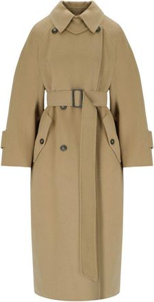 Max Mara Cadine Camel Belted Coat