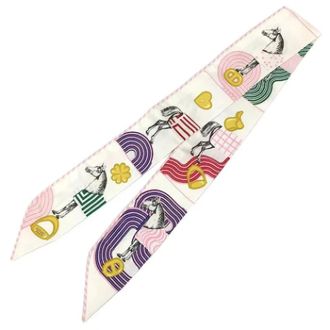 Hermès Pre-owned Scarves, female, Multicolor, Size: ONE SIZE Pre-owned Silk scarves