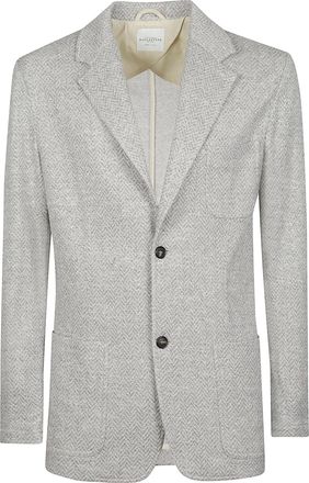 Ballantyne Cotton-Blend Herringbone Single-Breasted Blazer