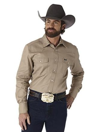Chemise Western Wrangler Pearl Snap Jeunesse L (10-12) - Noire - Manches Longues Cowboy