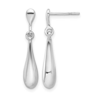 Diamond2Deal 14K Gold Teardrop Shape Drop Dangle Earrings