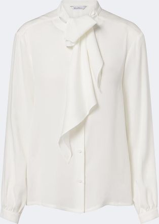 Max Mara Tie-neck silk blouse