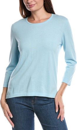 Forté Cashmere Coastal Silk & Cashmere-Blend Sweater