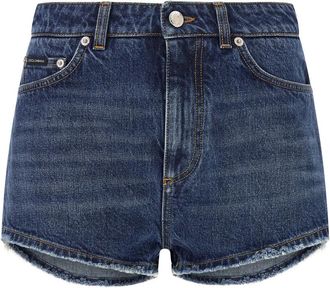 Dolce & Gabbana Blue Logo plate shorts