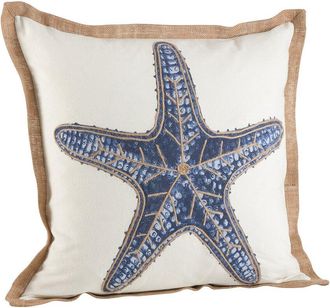 Saro Lifestyle Nautical Down Square Pillow