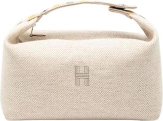 Herm&egrave;s Pre-owned Mini Bags, female, Beige, Size: ONE SIZE Pre-owned Wool Mini Bag