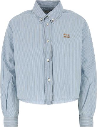 Miu Miu Embroidered Chambray Shirt
