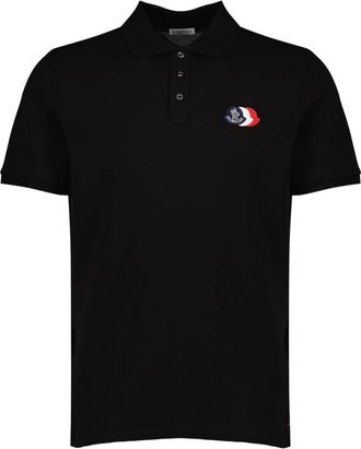 Moncler Katoenen Piqu&eacute; Polo - Heren - Polos - Zwart - M - Katoen - Tops