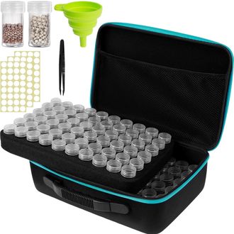 OEM Caja De Almacenamiento De 120 Unidades, Transparente, Port&aacute;til, Reutilizable, Para Semillas Y Cuentas