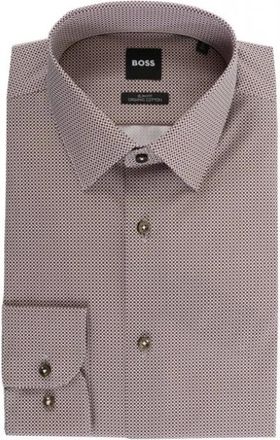 HUGO BOSS Overhemden > Formele Overhemden - Heren - Casual Overhemden - Bruin - M - Overhemden