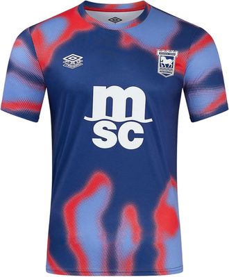 Umbro Unisex Adult 24/25 Ipswich Town FC Short-Sleeved Jersey (Persian Jewel/Poppy Red) - Neon Multi - Size Medium