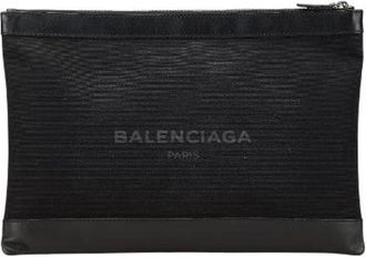 Balenciaga Pre-owned Clutches, female, Black, Size: ONE SIZE Pre-owned Canvas clutches