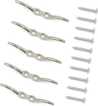 OEM Cornamusas De Amarre, Ganchos Ciegos, M&aacute;stil, Abrazadera De Cable De Acero Inoxidable De 5 Piezas, Gancho Para Asta De Bandera, Cornamusa De Amarre, A