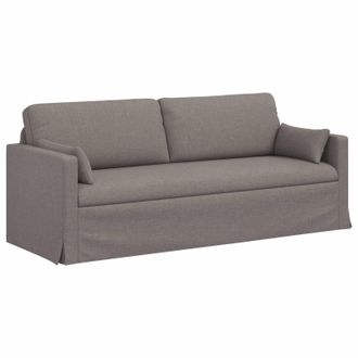 vidaXL Sof&aacute; Taup&eacute; 198 X 78 X 80 Cm Tela Vidaxl