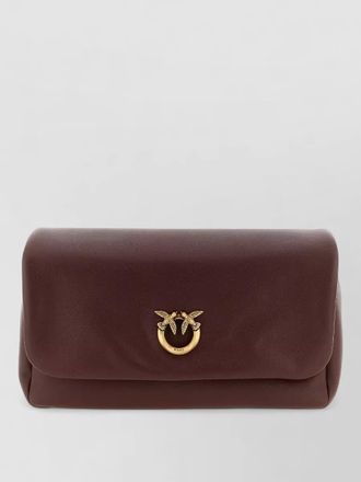 Pinko click soft flap shoulder bag adjustable strap