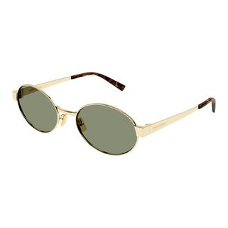 Saint Laurent Sunglasses, female, Yellow, Size: 55 MM Oval Sunglasses