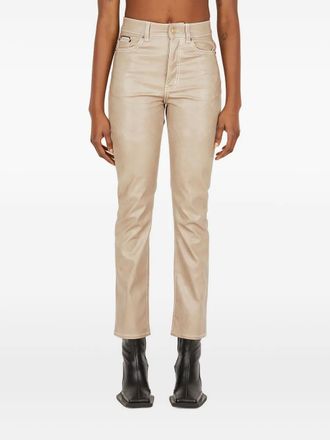 Eytys Pantaloni crop con finitura lucida - Toni neutri