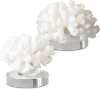 Uttermost Set Of 2 Hard Coral Sculptures