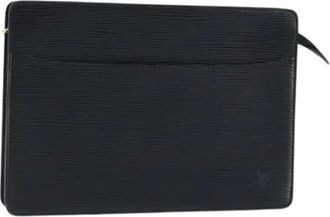 Louis Vuitton Pre-owned Clutches, female, Black, Size: ONE SIZE Pre-owned Vintage Leather Clutch