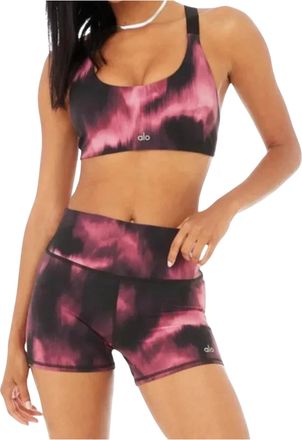 Alo Yoga Vapor Biker S High Waist Active Shorts in Raspberry Sorbet Women